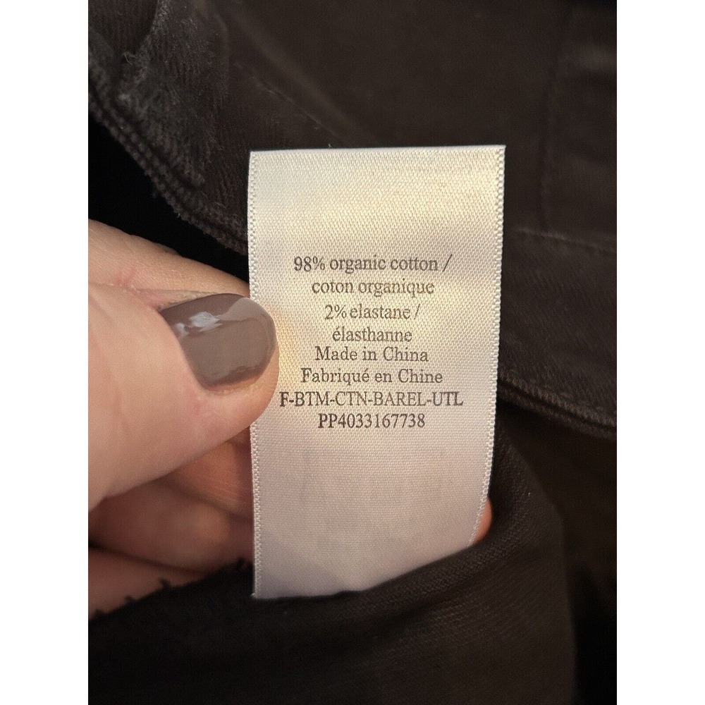 Everlane Womens Size 10 High Rise Utility Barrel Pants Black Minimalist NWT - Picture 3 of 8